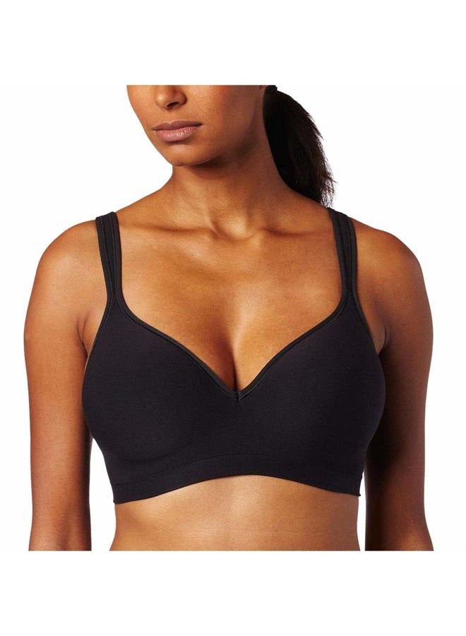 Bali Comfort Revolution Wireless Bra, Full-Coverage Wirefree Bra, Wireless Everyday Bra with Cool Comfort Fabric, Black, 36C - Image 1
