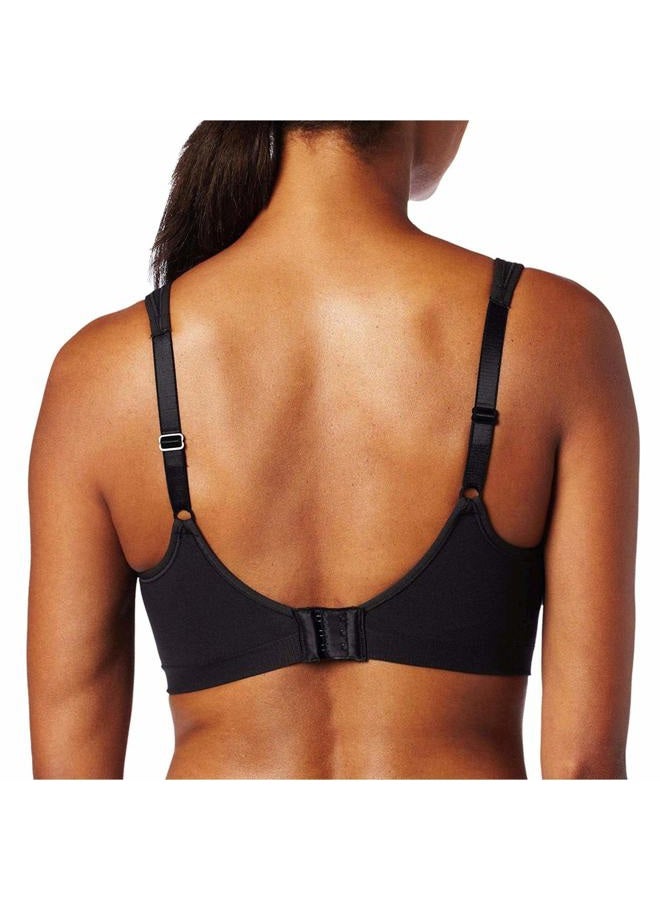 Bali Comfort Revolution Wireless Bra, Full-Coverage Wirefree Bra, Wireless Everyday Bra with Cool Comfort Fabric, Black, 36C - Image 2