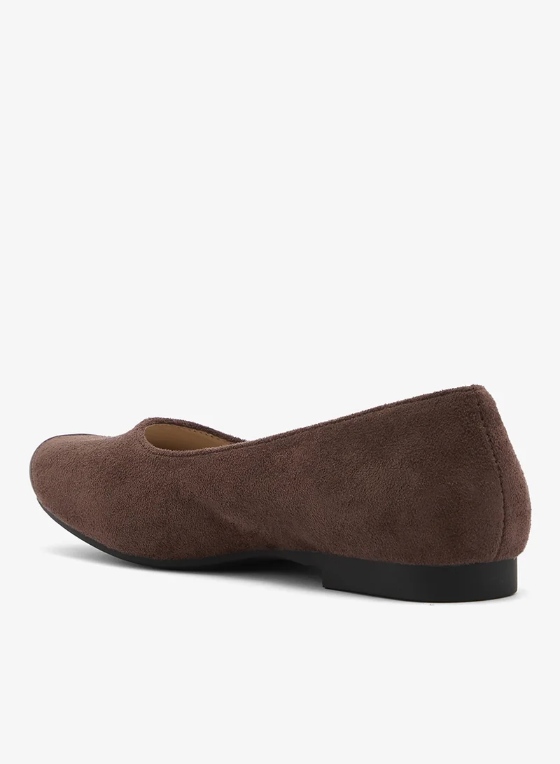 ELLA Suede Ballet Flats Two Tone
