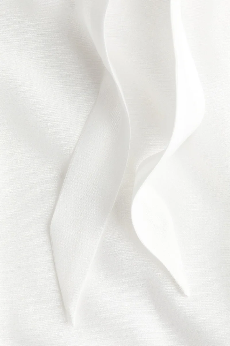 H&M Bow-collar blouse