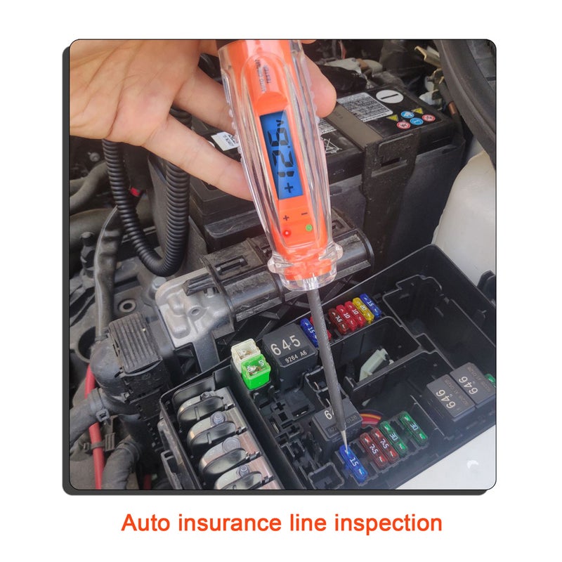 3-60V Automotive Electrical Ciruit Tester Handheld Portable LCD Digital Display Car Circuit Test Pen With Backlight Lighting Function Automotive Maintenance Testing Tool IP66 Waterproof - Image 3