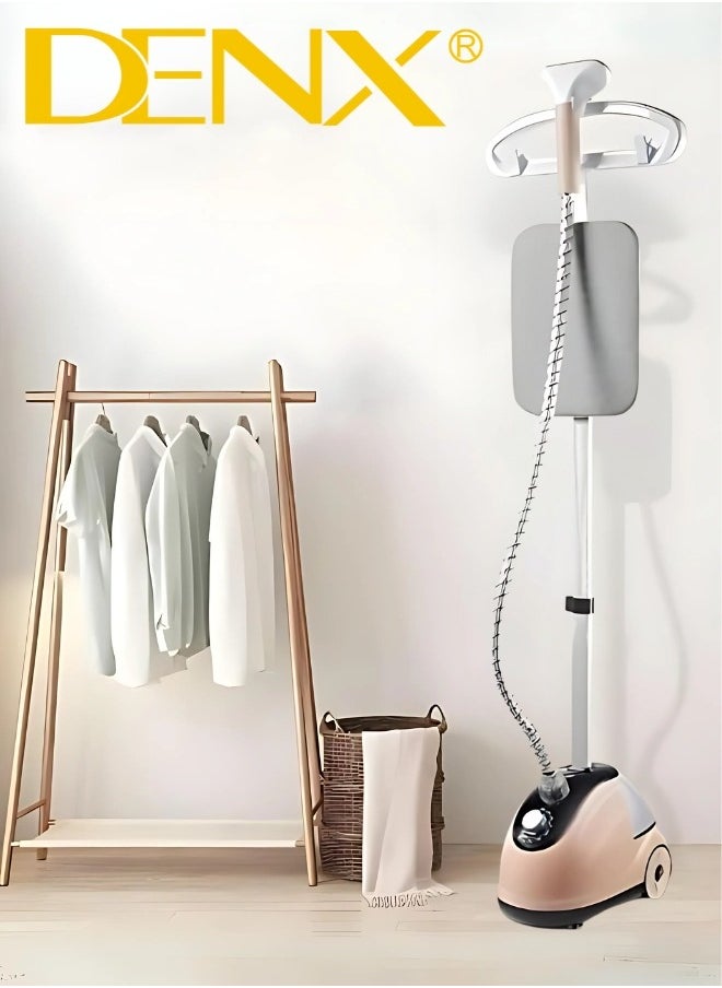 Denx Professional Garment Steamer, 2 in 1, Flatbed Vertical Steamer, 2000W, Fast Heating with 1.8L Water Tank  - Image 1