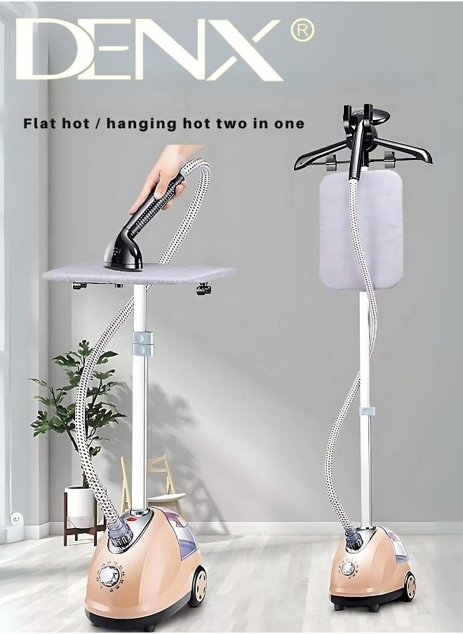 Denx Professional Garment Steamer, 2 in 1, Flatbed Vertical Steamer, 2000W, Fast Heating with 1.8L Water Tank  - Image 3