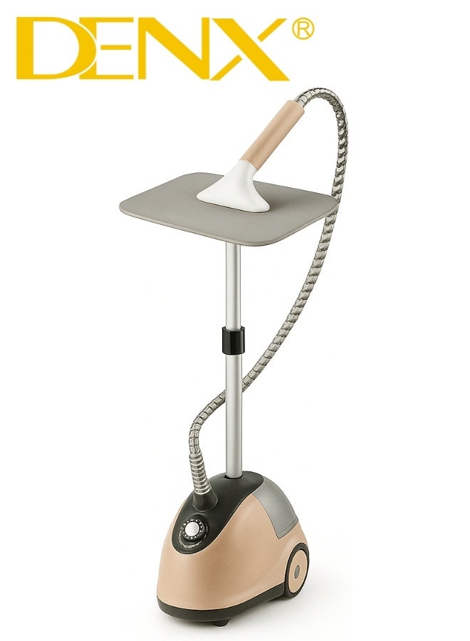 Denx 2-In-1 Professional Garment Steam Iron – Vertical & Flat Professional Steam Iron For Clothes, Designed For Both Vertical Steaming And Flat Ironing. Equipped With 2000W Power, A Large 1.8L Water Tank, Fast Heating System, And Continuous Strong Steam Output To Efficiently Remove Wrinkles From All Types Of Fabrics - Image 2