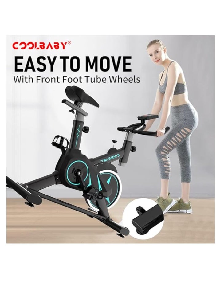 Exercise Bike Indoor Cycling Stationary Bike with Heart Rate Sensor and Comfort Seat 220lb - pzsku/Z04C4B2CE0880177DDF5CZ/45/_/1730189959/e31312be-2462-4498-9185-a5fb1bbf7ea7