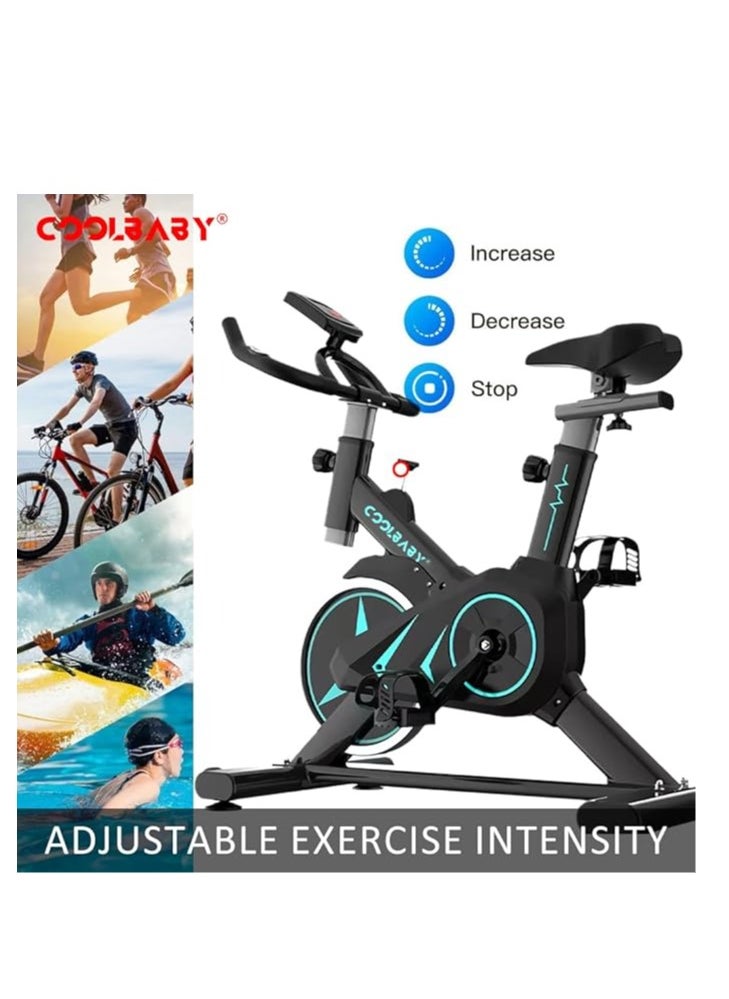 Exercise Bike Indoor Cycling Stationary Bike with Heart Rate Sensor and Comfort Seat 220lb - pzsku/Z04C4B2CE0880177DDF5CZ/45/_/1730189969/9b42e5e6-8556-487a-b435-f09c5ac6c44c