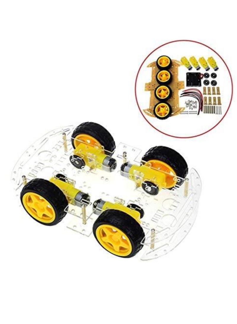 Arduino Arduino 4WD Smart Car Kit – DIY Robotics Chassis with Motors & Encoders  - Image 1