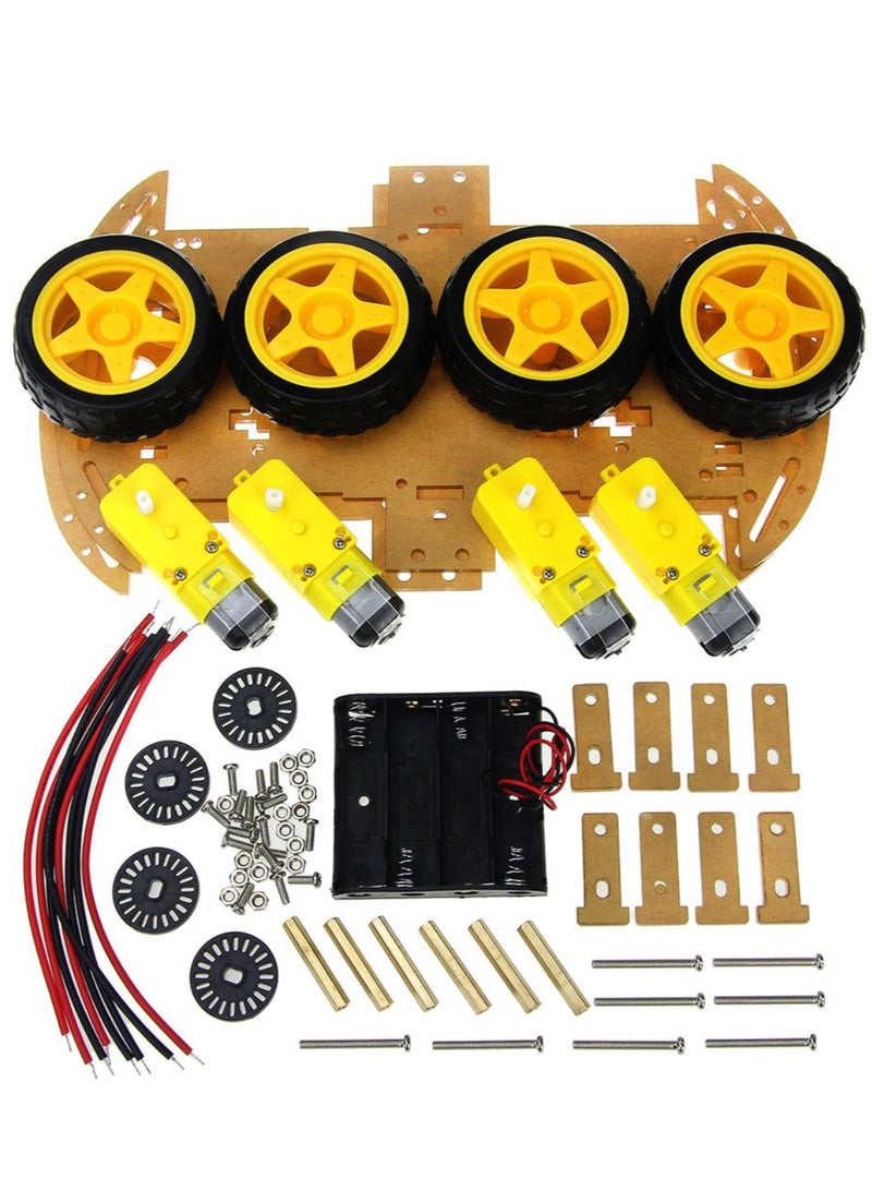 Arduino Arduino 4WD Smart Car Kit – DIY Robotics Chassis with Motors & Encoders  - Image 2
