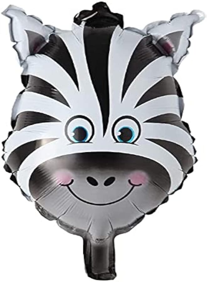 Secret Mini Animal Head Foil Balloon, Zoo Inflatable Air Ballon Baby Shower Happy Birthday Party Decorations