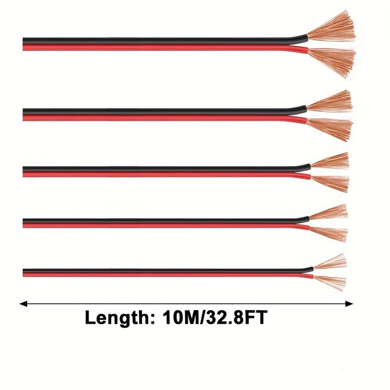 Red Black Pure Copper RVB 14AWG 2x2.5mm2 Dual Cable Household Lighting Low Voltage DC Power Supply LED Strip Stereo Speaker - Image 3