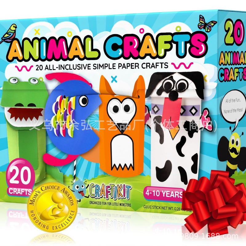 20 Crafts in a Box Simple Paper Crafts Kids Handmade Kit - Image 5