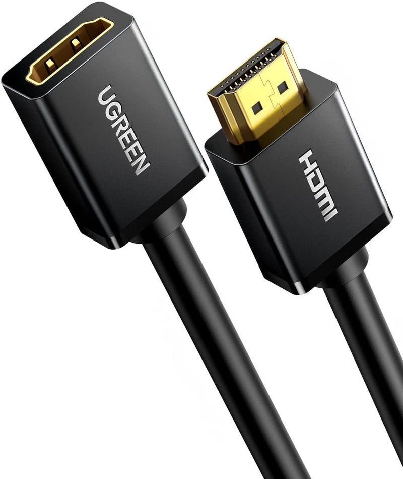 u green HDMI Extension Cable 4K HDMI Extender Male to Female Compatible with Switch, PS5, PS4, Roku TV Stick, Blu Ray Player, Chromecast, Wii U, HDTV Laptop PC-3M