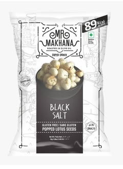 Mr Makhana Black Salt Popped Lotus Seeds  25 Grams Gluten-Free  - Image 1