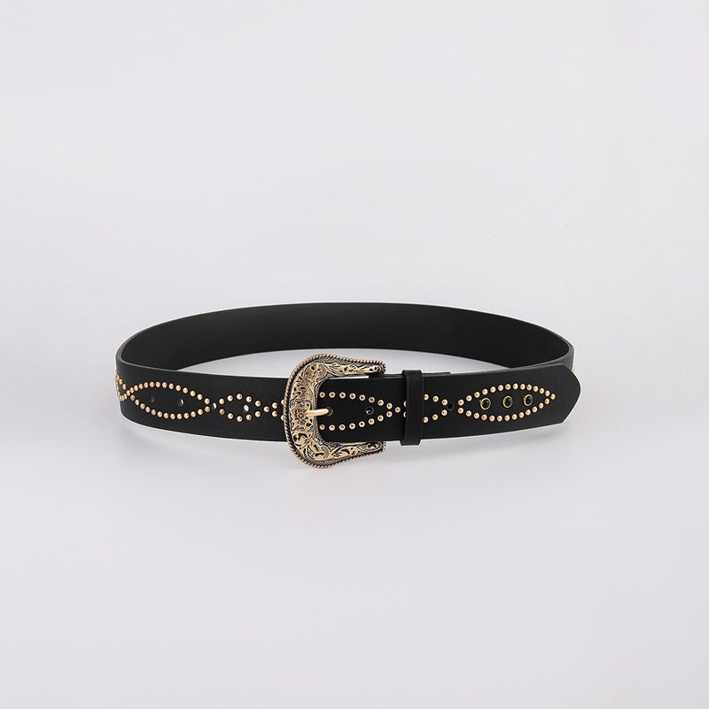Trendy new retro inlaid gem belt female punk style personality y2g hot girl decorative all-Match belt in stock - Image 5