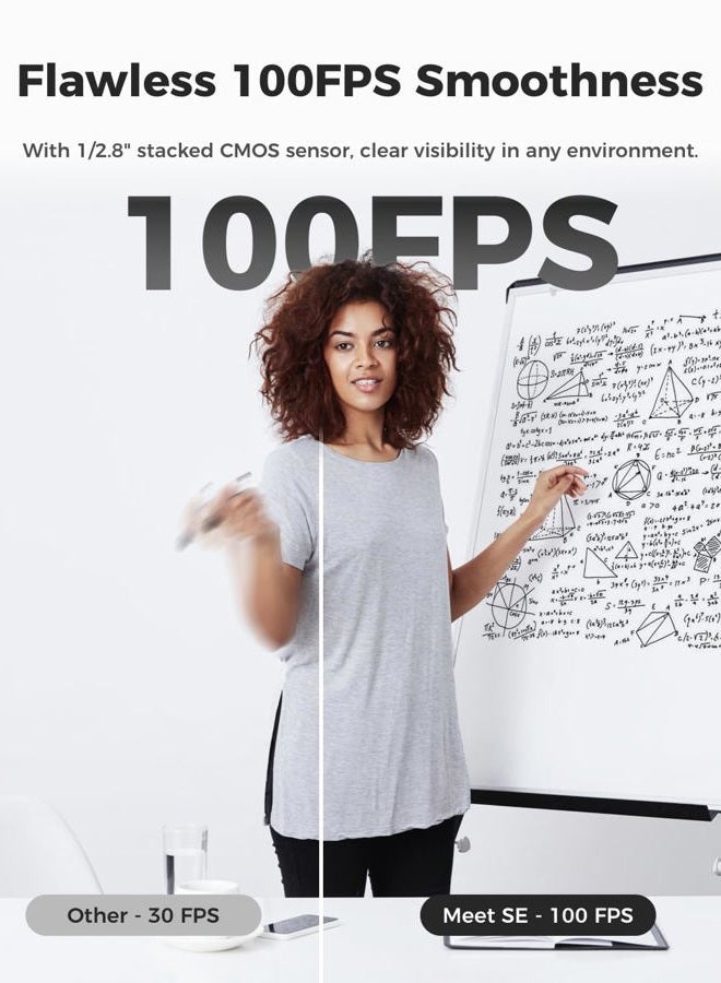 OBSBOT Meet SE 1080P 100FPS Webcam for PC, AI Framing Streaming Camera with 1/2.8" Sensor, Beauty Mode, Gesture Control, Staggered HDR, Web Camera for Desktop Computer, Laptop, Meeting. (Aurora Green) - Image 3