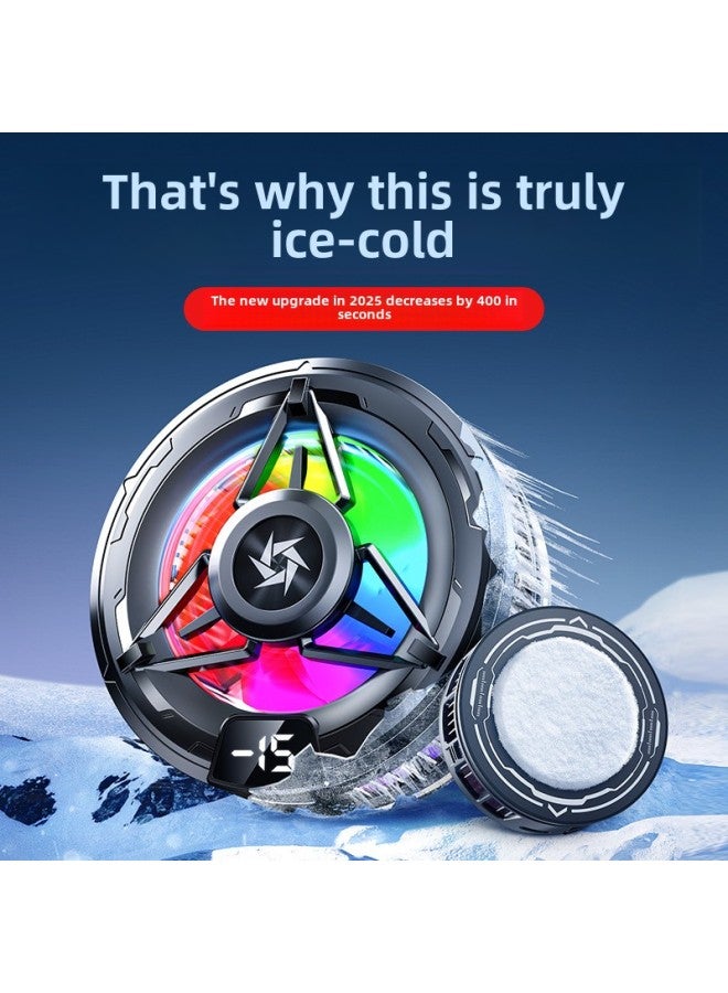 Mobile Phone Radiator SL59 Semiconductor Back Clip Magnetic Refrigeration Artifact With Digital Display Intelligent Cooling Game Live Broadcast-Color:Sl59 Radiator Special Clip  - Image 1