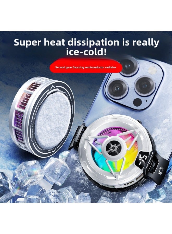 Mobile Phone Radiator SL59 Semiconductor Back Clip Magnetic Refrigeration Artifact With Digital Display Intelligent Cooling Game Live Broadcast-Color:Sl59 Radiator Special Clip  - Image 2