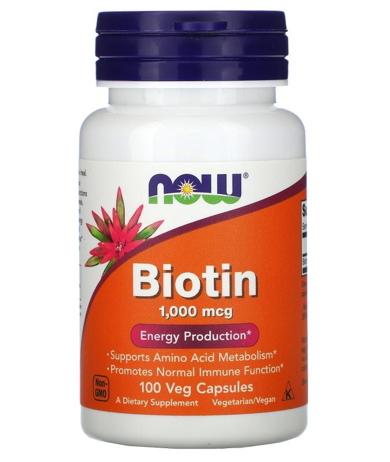 now Biotin 1000 mcg 100 Veg Capsules