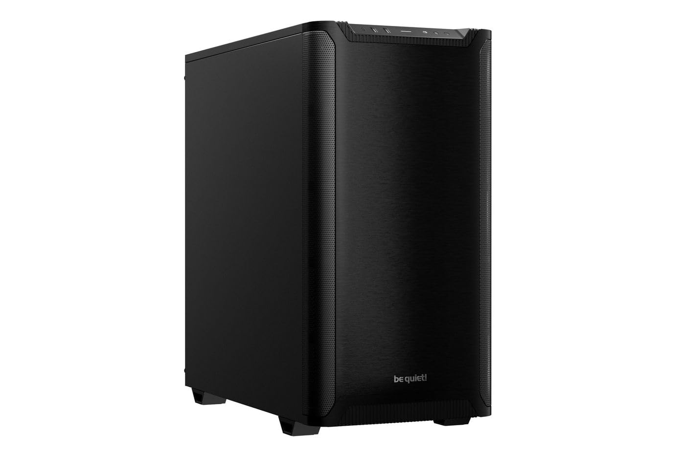 be quiet! Pure Base 501 Black ATX Case | 2 Preinstalled Pure Wings 3 140mm PWM Fans | Optimized Air Pressure | Compact PC Case | Vertical GPU Installation | USB 3.2 Gen. 2 Type C | BG073
