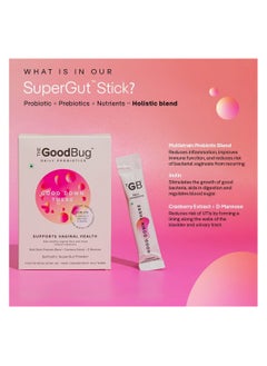 The Good Bug Good Down There SuperGut Powder for Women Pre And Probiotic Supplement that Helps Reduce UTIs 2.5 Billion CFU of Clinically Proven Strains - 15 Days Pack  - Image 5