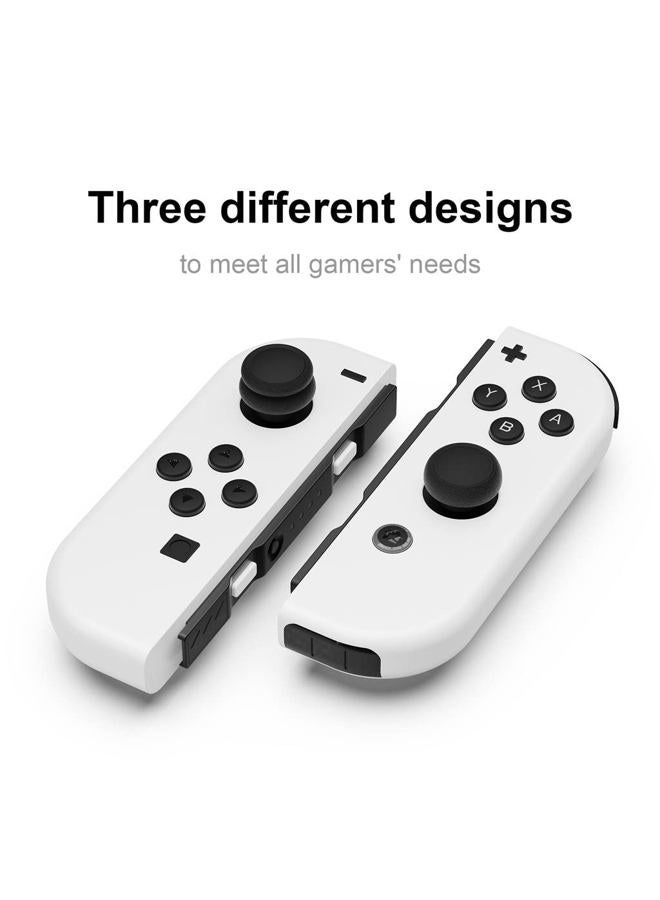 Skull & Co. Skin, CQC and FPS Thumb Grip Set Joystick Cap Analog Stick Cap for Nintendo Switch and Switch OLED Joy-Con Controller - Mario Red, 3 Pairs(6pcs) - Image 3