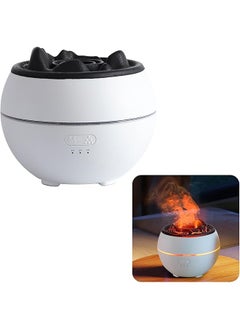 إيروريكس مرطب هواء Volcano Flame Diffuser 360 مل مع فوائد تنقية الهواء ومرطب الزيوت العطرية مع إيقاف التشغيل التلقائي لصالة الألعاب الرياضية المنزلية  - Image 1