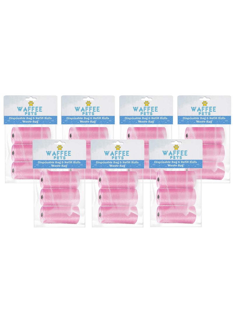 Waffee Pet Dog Waste Bags, Poo Bags, Pack of 21 Rolls (420 Bags)-Pink - pzsku/Z04C5491FBCFD3E1E5699Z/45/_/1691061109/bb6fd943-a5bf-4579-991c-0dcf085eb892