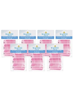 Waffee Pet Dog Waste Bags, Poo Bags, Pack of 21 Rolls (420 Bags)-Pink