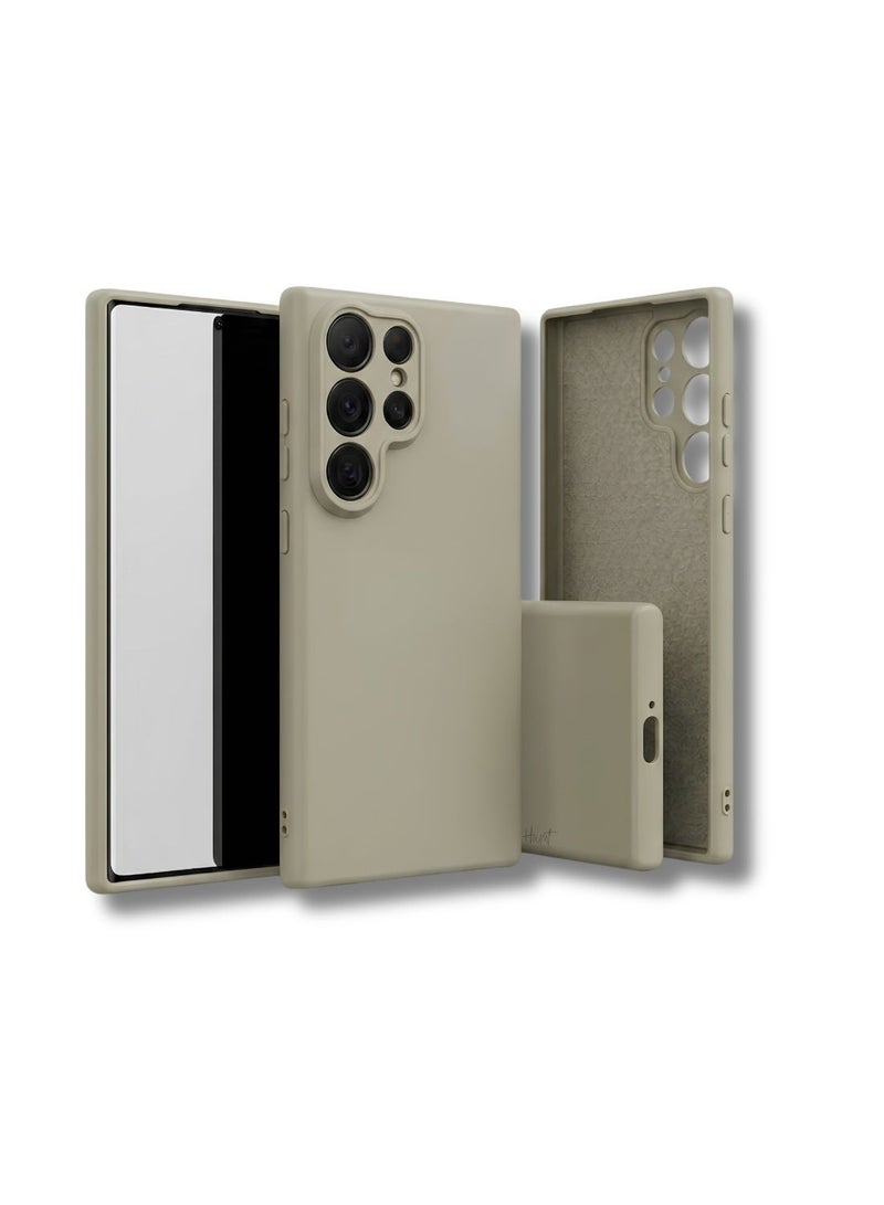 ELTRAZONE Galaxy S26 Ultra 6.9 Inch Matte Light Gray Shockproof Protective Case Slim Flexible TPU Mobile Phone Back Cover with Full Camera Protection and Easy Grip Armor Shell - Image 1