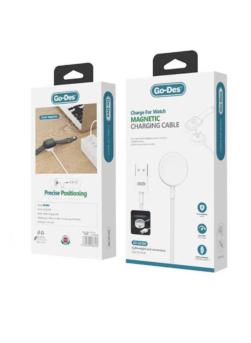 GO-DES Go Des GD-UC580 Apple Watch Series Smart Watch Wireless USB Charger Cable  - Image 1