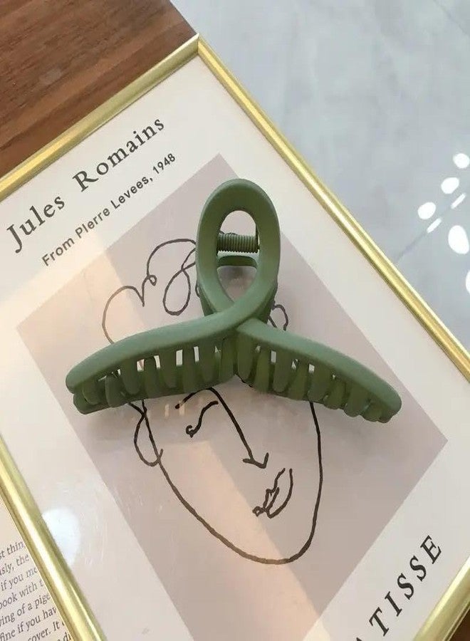 Radhya Accessories Large Hair Claw Clips for Women Thick Hair Matte Clips 4Pcs (Infinity Shape) - Image 3