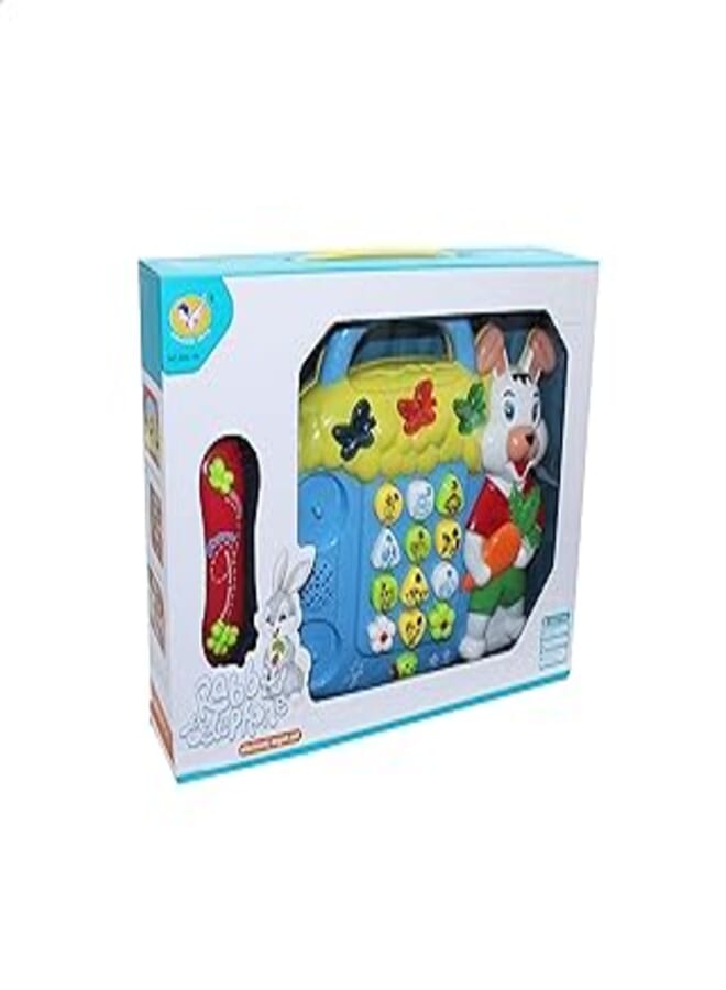Rabbit Shaped Telephone with Musical Keys - Multi Color
