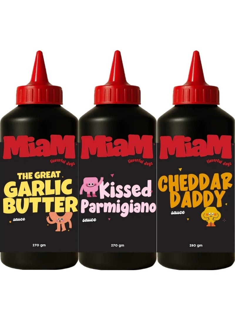 Garlic Butter, Kissed parmigiano & Cheddar Daddy 252 gm (Cheese & Creamy Lovers Bundle)