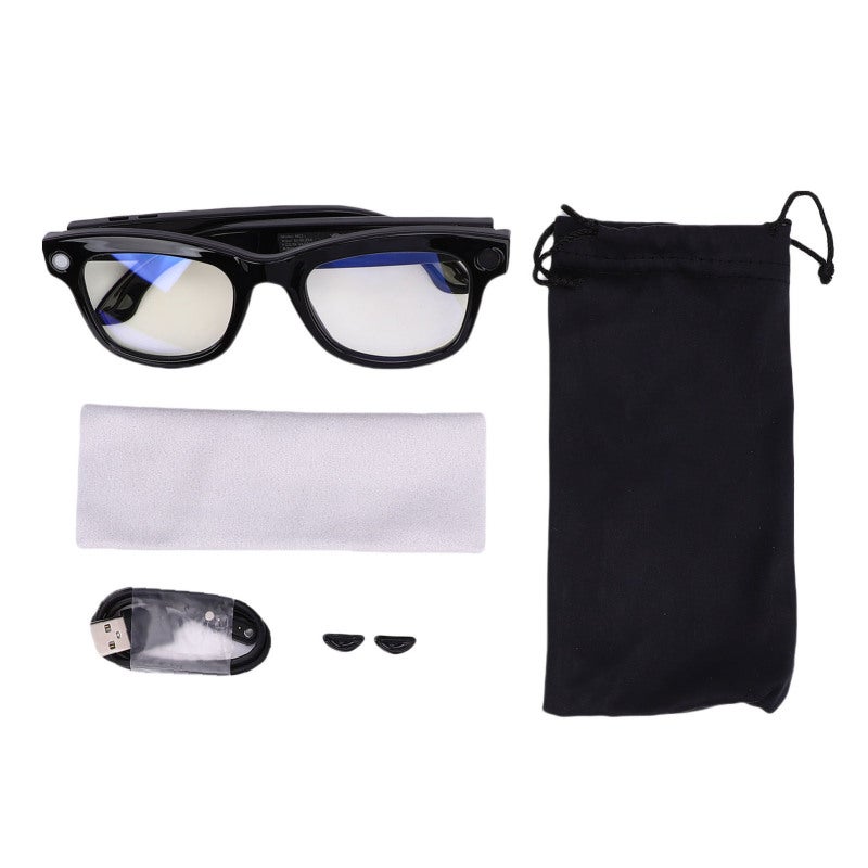 Smart Glasses With Camera: 5MP HD Camera, EIS Image Stabilization - AI Noise Reduction Call, Bluetooth 5.3, WiFi 6 for Hands-Free Communication, Travel, Video Recording - Image 1
