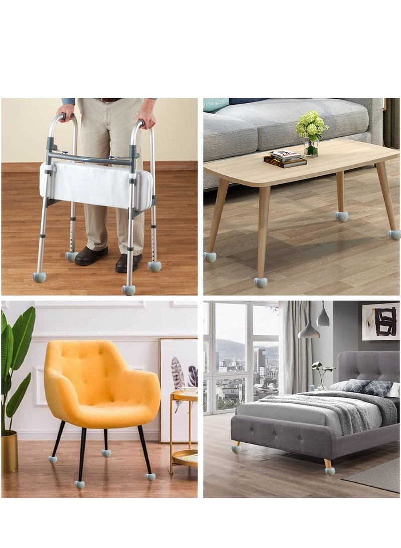 4 Pcs Universal Walker Glide Balls for Seniors Protect Floors and Furniture Grey Color Easy Fit for Most Walkers - Image 5