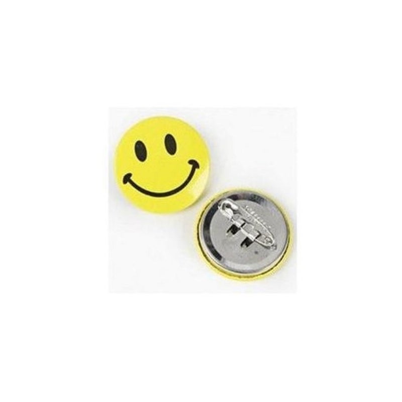 Fun Express Mini Metal Smile Face Button Pins - Colorful & Fun Party Favors for Kids Adults Events Giveaways & Crafts - Perfect for Celebrations Goodie Bags & Decorations - 48 Pieces - Image 2
