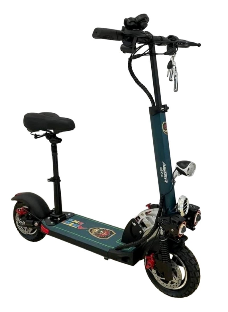 Aster E10 High Powered Electric Bike for Efficient Commuting Blue - Image 3