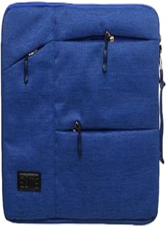 Elite ELITE Fabric Pocket Sleeve With Hand Holder And 3 Zipper Pocket For Laptop And Tablets 13.3/14 Inch - Blue 