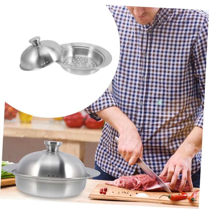Stainless Steel Steamer Tray with Ventilation for Buns Eggs Food Kitchen Use - Image 5
