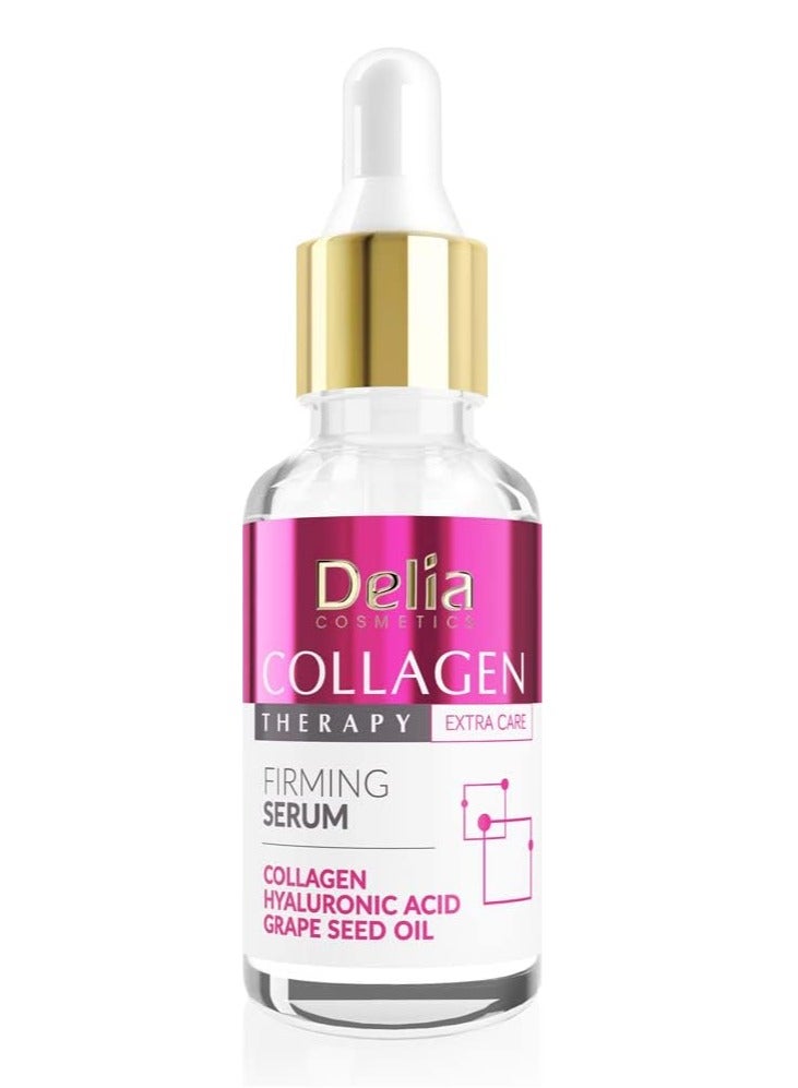 Delia Cosmetics Collagen Therapy  Firming Serum Collagen Hydrating Acid Smoothing  Grape Seed Oil 30 ml  - Image 2