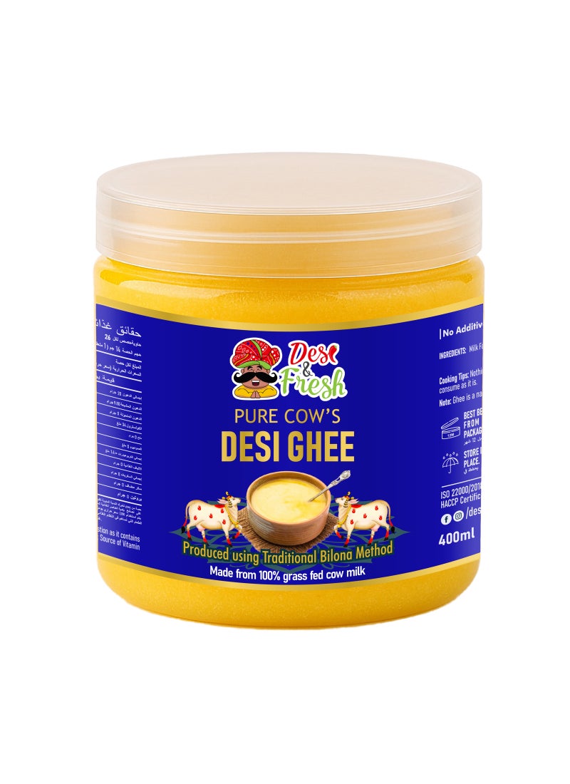 Desi & Fresh Pure Cow Desi Ghee 400ml - Image 1