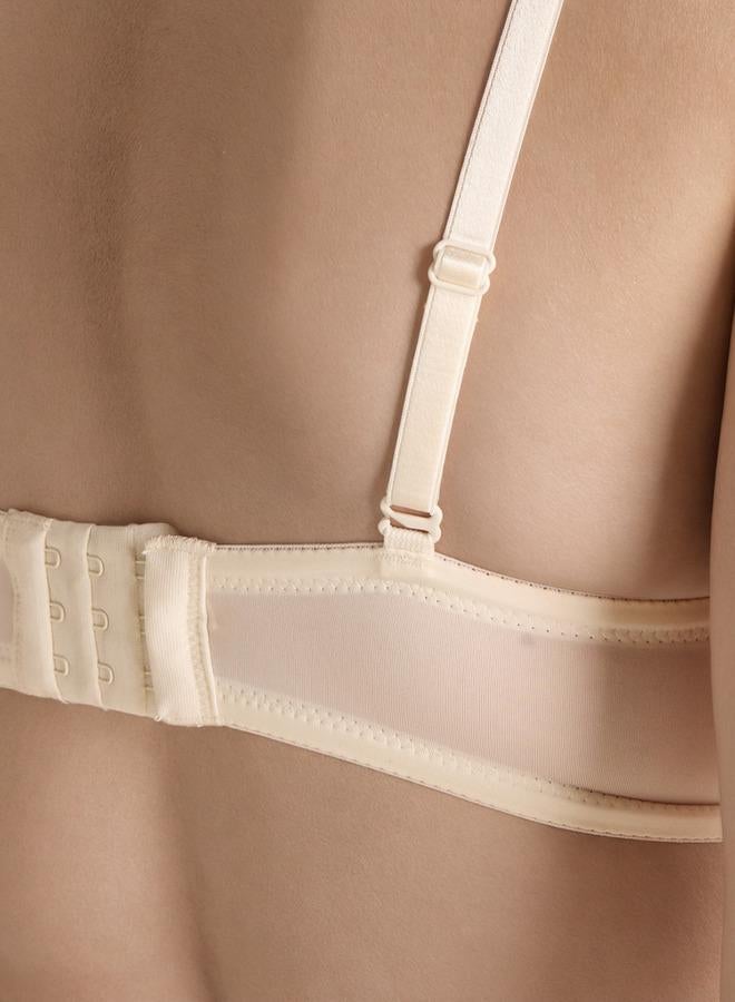 Splash FAV Padded Balconette Bra with Hook and Eye Closure and Adjustable Straps - Image 3