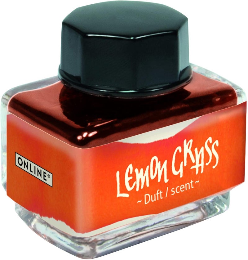 Online Ink of The Senses Orange, 15 ml Bottle, Colorful Fountain Ink for Calligraphy, Handlettering, Writing, Converter - Waterbased - Image 1