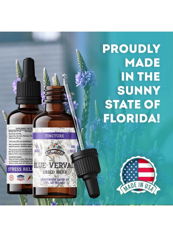 FLORIDA HERBS مستخلص عشبة الفيرفينا الأزرق العضوي - عشبة الفيرفينا الزرقاء العضوية - مكمل الفيرفينا الطبيعي للرجال والنساء - صنع في الولايات المتحدة الأمريكية - 2 أونصة - Image 5