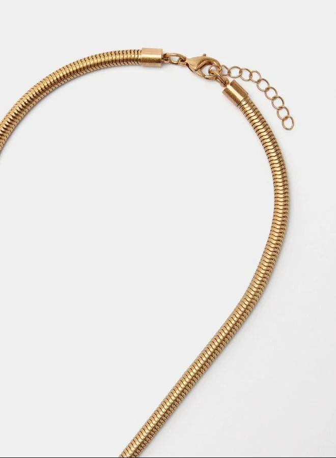 Parfois Gold Long necklace pendant chains for Women | Best Price UAE