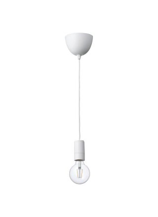 Pendant lamp with light bulb, white/globe clear - pzsku/Z04C64AE67B85B7E798B5Z/45/1749522121/8090b826-fd73-49be-98ef-4c1eb88bd465