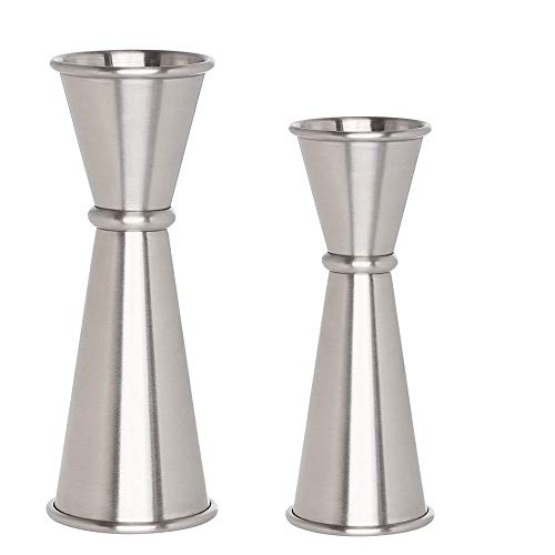 NJ Japanese Style Double Side Cocktail Jigger, Drink Jigger Bar Tool: 20-40 and 30-60 ml : 2 Pcs Set - Image 1