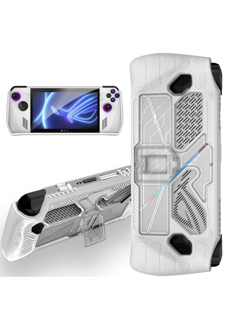 Compatible with ROG Ally Case PC+TPU Anti-Drop Anti-Scratch Protective Case for Asus ROG Ally Handheld Game-7.0 inch(White)  - Image 1