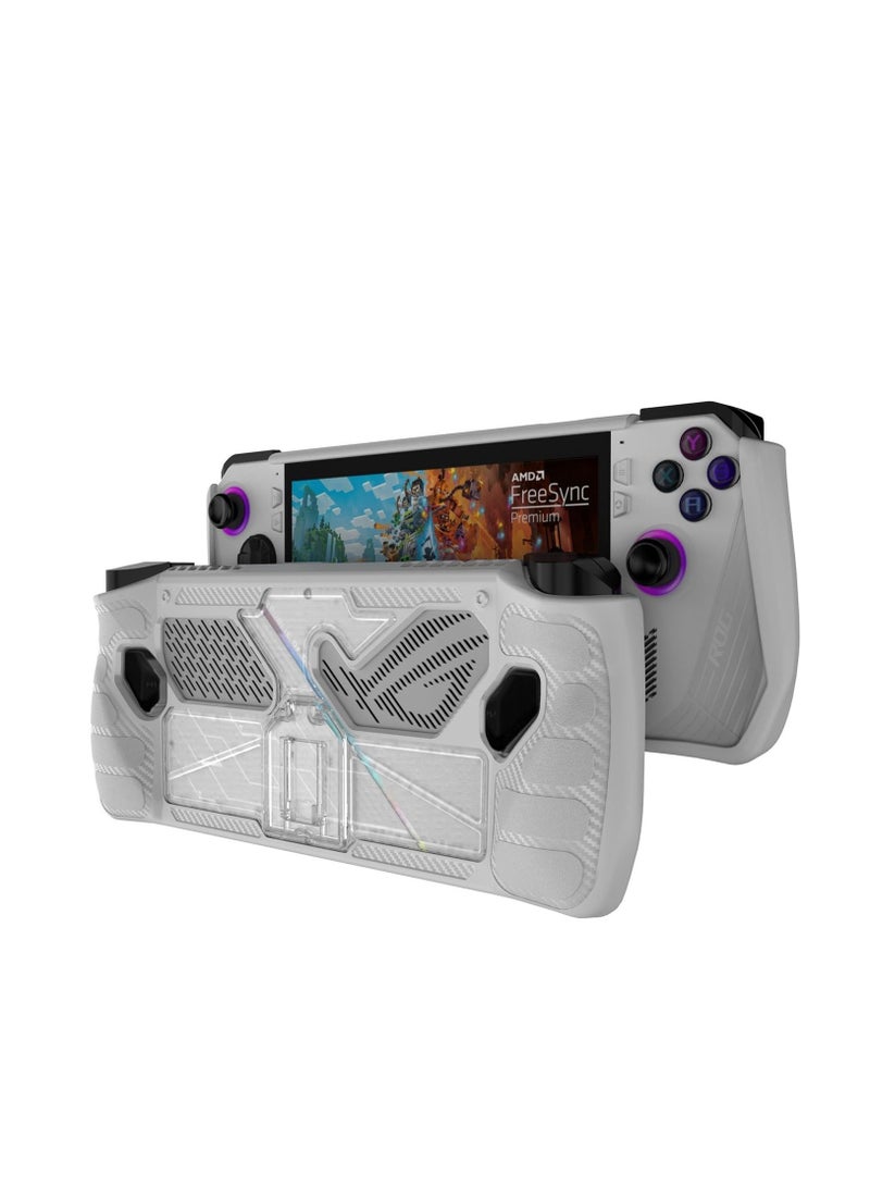 Compatible with ROG Ally Case PC+TPU Anti-Drop Anti-Scratch Protective Case for Asus ROG Ally Handheld Game-7.0 inch(White)  - Image 2