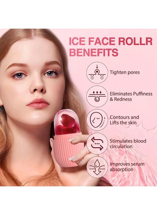 برايم بي جافاودان آلة صنع قوالب الثلج للوجه مع نظام مانع للتسرب والتنقيط ، بكرة ثلج على شكل مكعب كونتور ، حامل ثلج من السيليكون للوجه ، أدوات العناية بالبشرة ، أسطوانة الجليد ، هدية للنساء - Image 3